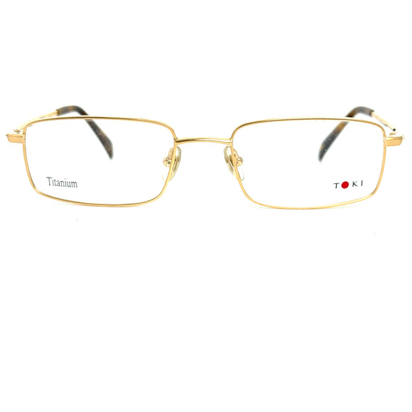 TOKI TK-8170-408 gold Titanium Eyeglasses frames 52-19-140 H19157 - Picture 1 of 8